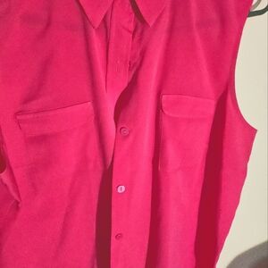 Pink Sleeveless women blouse